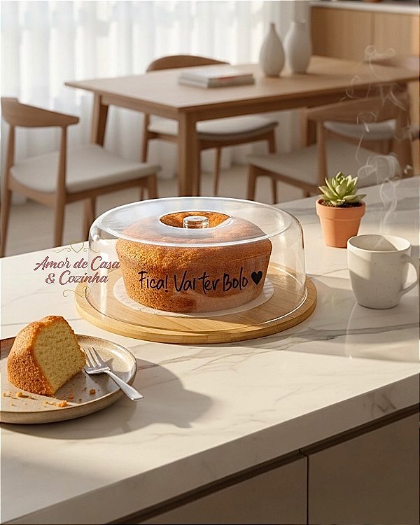 BOLEIRA DE BAMBU COM TAMPA PERSONALIZADAS