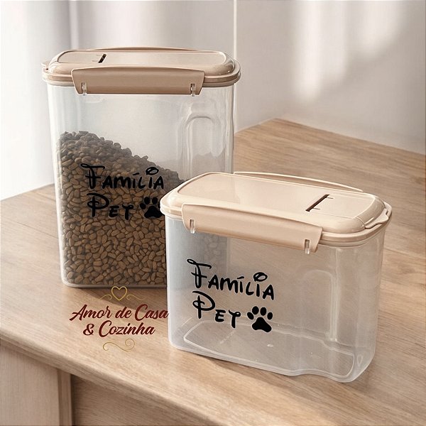 KIT FAMÍLIA PET 2 POTES COM TRAVA