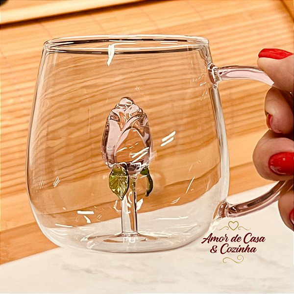 CANECA DE BOROSSILICATO 3D 350 ML