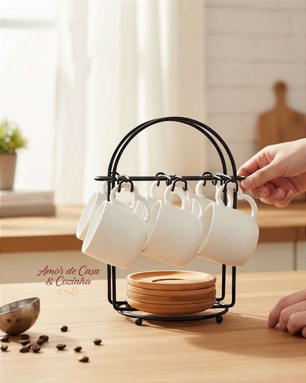 SUPORTE PARA XÍCARAS DE CAFÉ