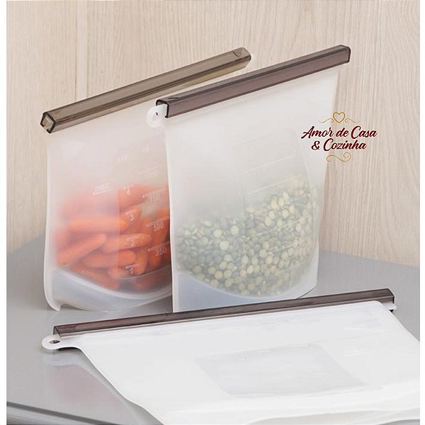 SACO REUTILIZAVEL PARA  ALIMENTOS  23CM