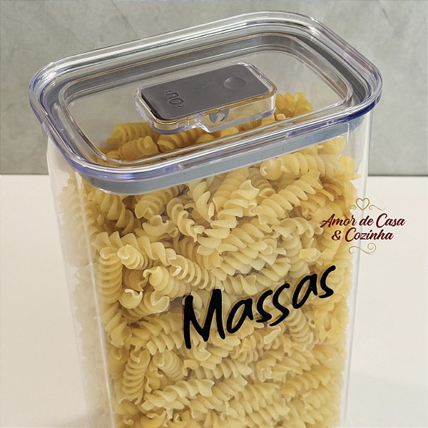 POTE HERMÉTICO 2,3L EMPILHÁVEL DUPLA VEDAÇÃO DUO LOCK  NATURAL