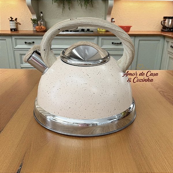 CHALEIRA DE INDUCÃO COM APITO 3L GRANITO CHEF