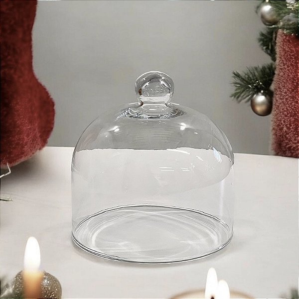 CUPULA DE VIDRO IDEAL PARA PANETONES 18x22cm