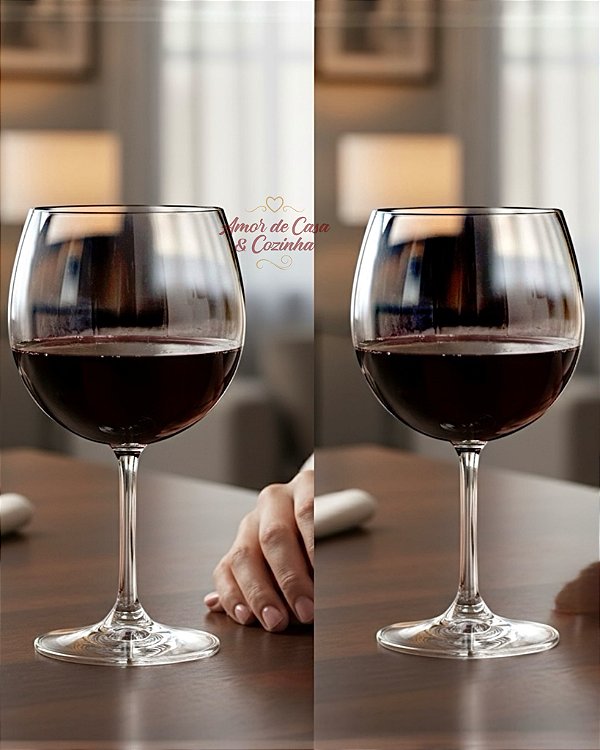 CONJUNTO 2 TAÇAS DE CRISTAL VINHO/GIN LYOR 600ML