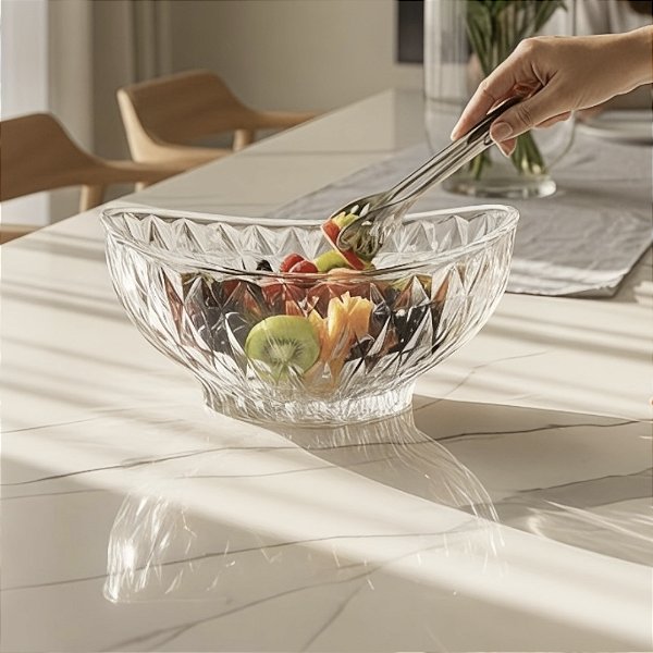 CENTRO DE MESA DOCEIRA DE CRISTAL 28CM