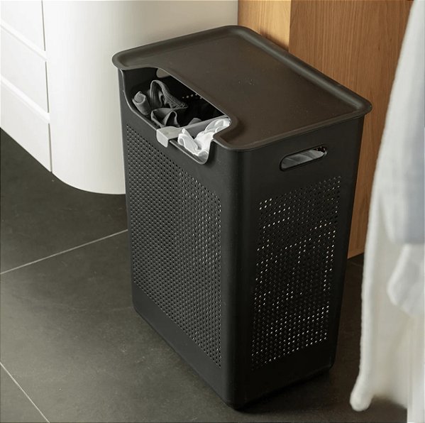 CESTO DE ROUPAS DUPLO COMPARTIMENTO FLOW 50L