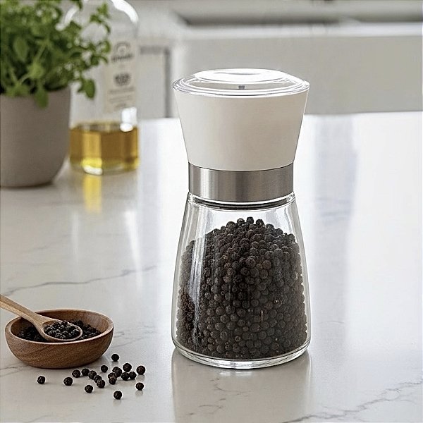 MOEDOR DE TEMPERO VIDRO SAL E PIMENTA 170ML