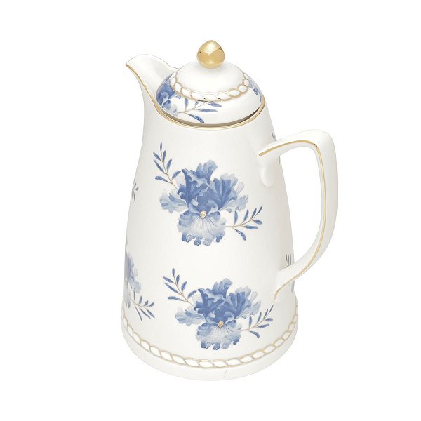 GARRAFA TÉRMICA PORCELANA FLORAL AZUL