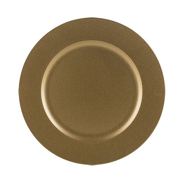 SOUSPLAT DE  PLÁSTICO DOURADO