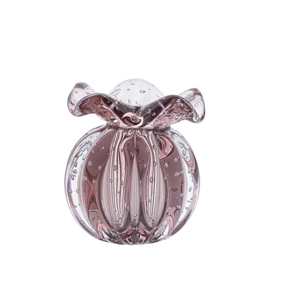 VASO DE MURANO TROUXINHA ROSA CLARO 17 CM