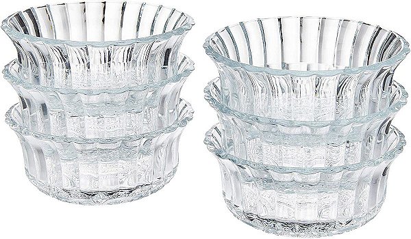 CONJUNTO COM 6 BOWLS DE VIDRO ANGEL
