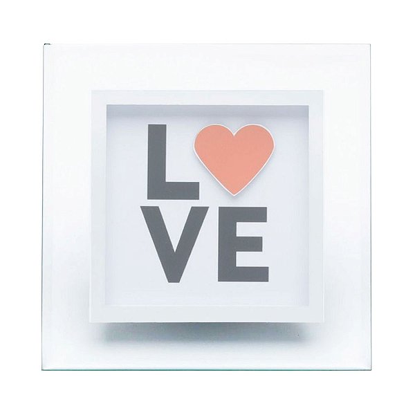 PORTA RETRATO VIDRO LOVE