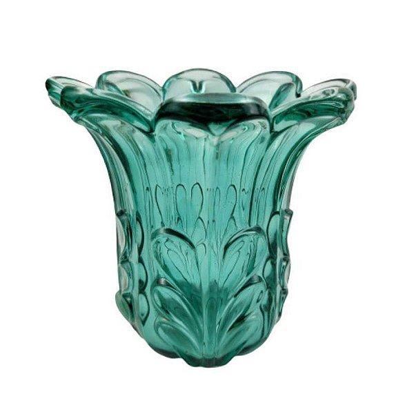 VASO ESMERALDA EM VIDRO 11309