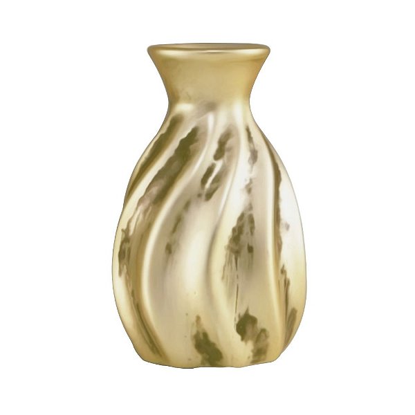 VASO DOURADO CERÂMICA
