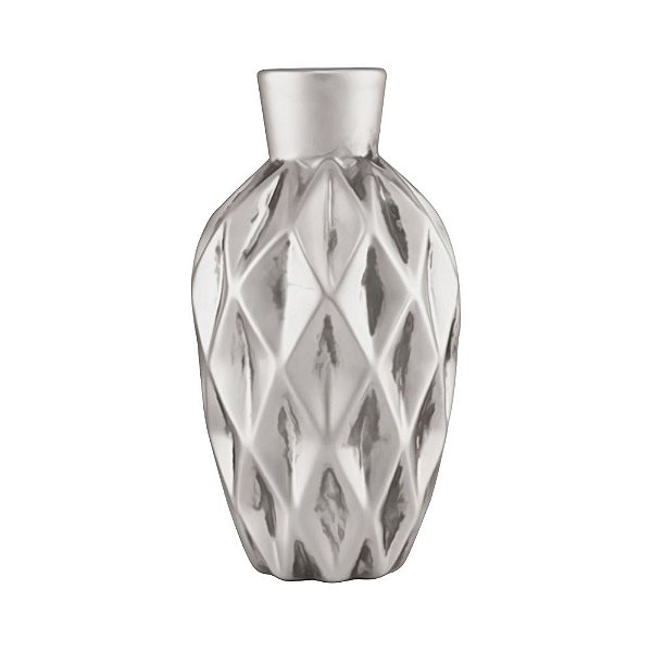 VASO CERÂMICA  PRATA