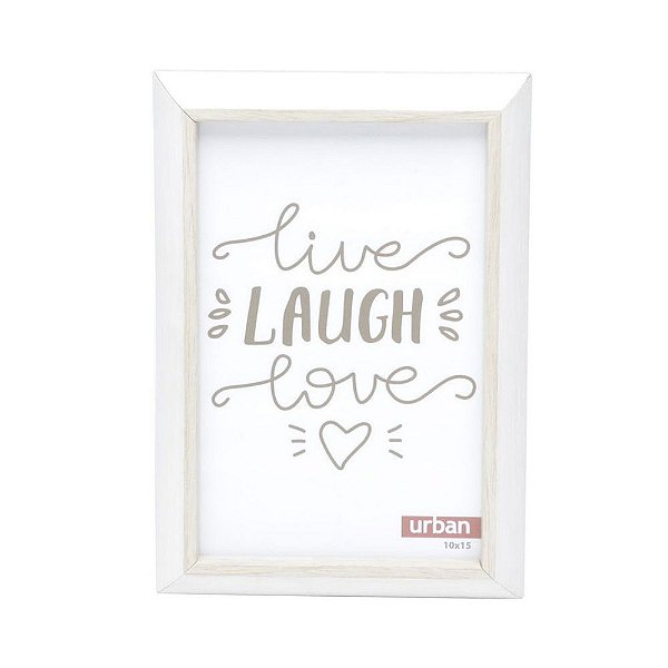 PORTA RETRATO DE MADEIRA FINE TOUCH BRANCO