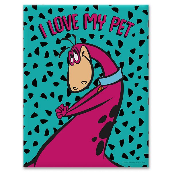 PLACA EM METAL DINO FLINTSTONES