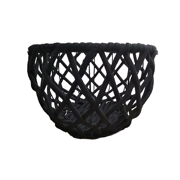 CESTO DE CORDA PRETO MÉDIO