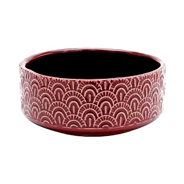 VASO DECORATIVO EM CERÂMICA VINHO