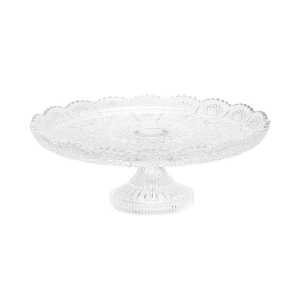 PRATO PARA BOLO DE CRISTAL COM PÉ