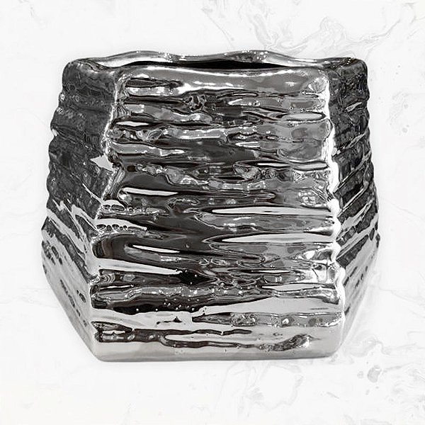 VASO DECORATIVO PRATEADO