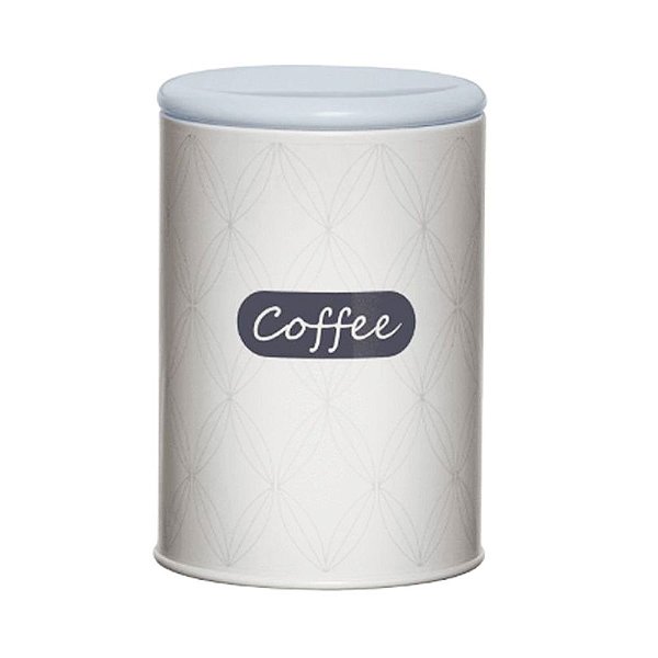 LATA PARA CAFÉ CINZA E AZUL CLARO