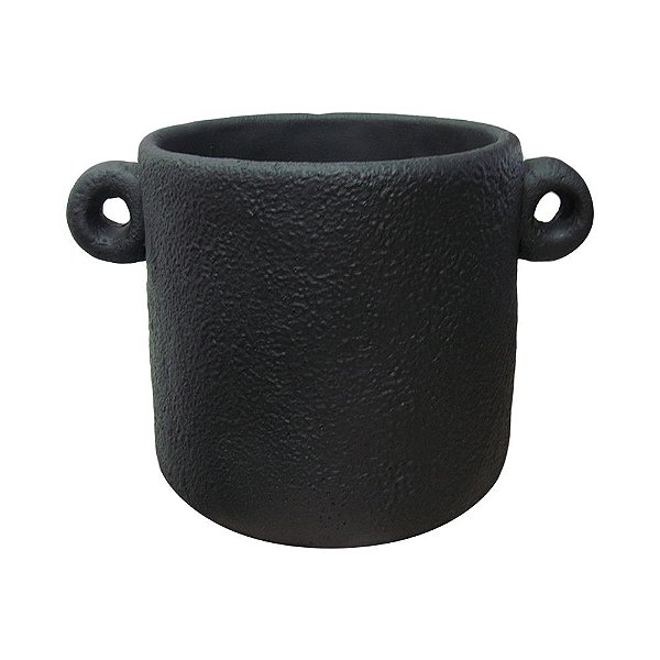 CACHEPOT PRETO EM CIMENTO