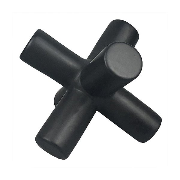 PEÇA DECORATIVA DE CERÂMICA PRETO FOSCO