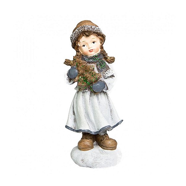 MENINA POLLY DECORATIVA PINHEIRINHO