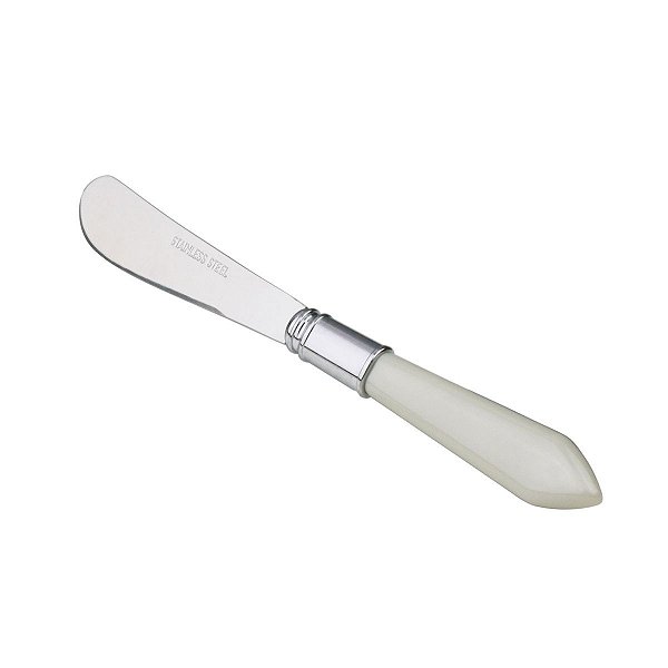 ESPÁTULA DE AÇO INOX COM CABO DE PLASTICO MOTHER PEARL CINZA