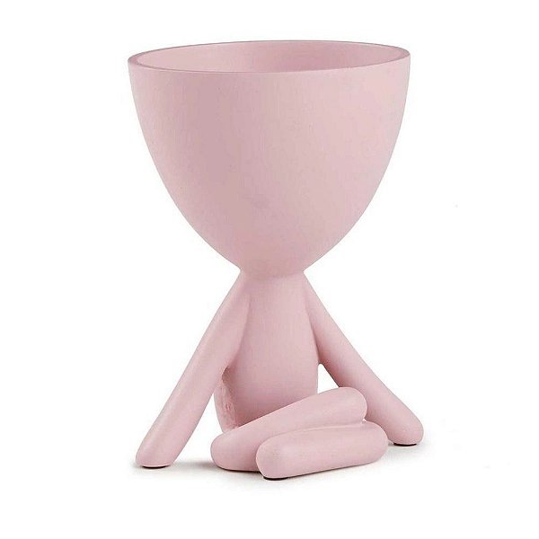 VASO BOB EM POLIRESINA ROSE