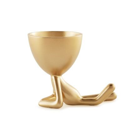 VASO BOB EM POLIRESINA DOURADO