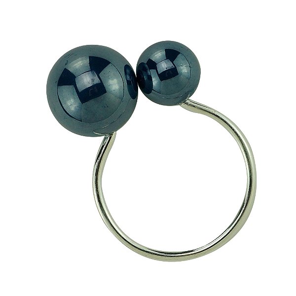 CONJUNTO 4 ANÉIS PARA GUARDANAPOS  BOLAS AZUL