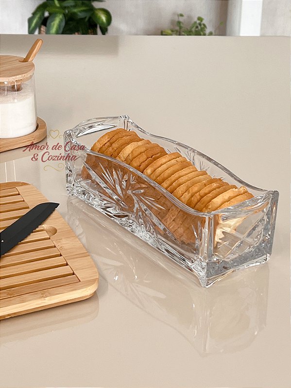 PORTA TORRADAS E UTENSÍLOS MULTIUSO DE CRISTAL DUBIN