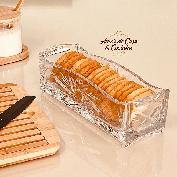 PORTA TORRADAS E UTENSÍLOS MULTIUSO DE CRISTAL DUBIN