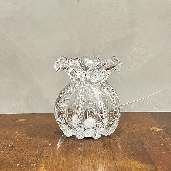 VASO DE MURANO TROUXINHA TRANSPARENTE  8cm