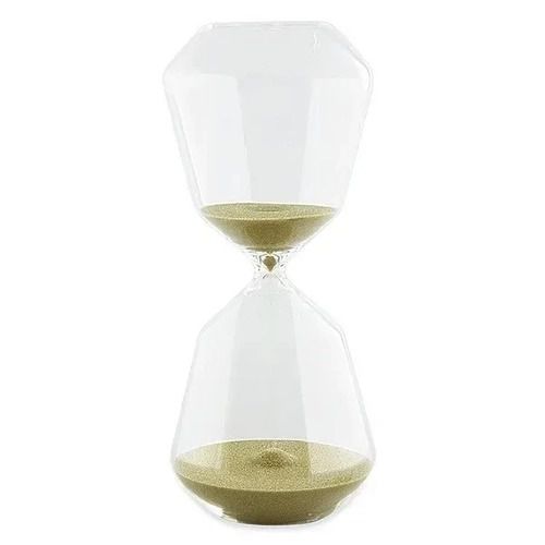 AMPULHETA VERDE EM VIDRO