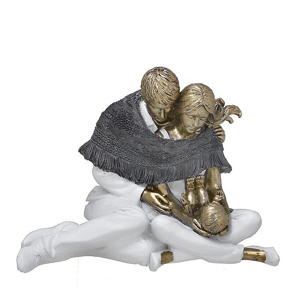 ESTATUETA FAMÍLIA DECORATIVA