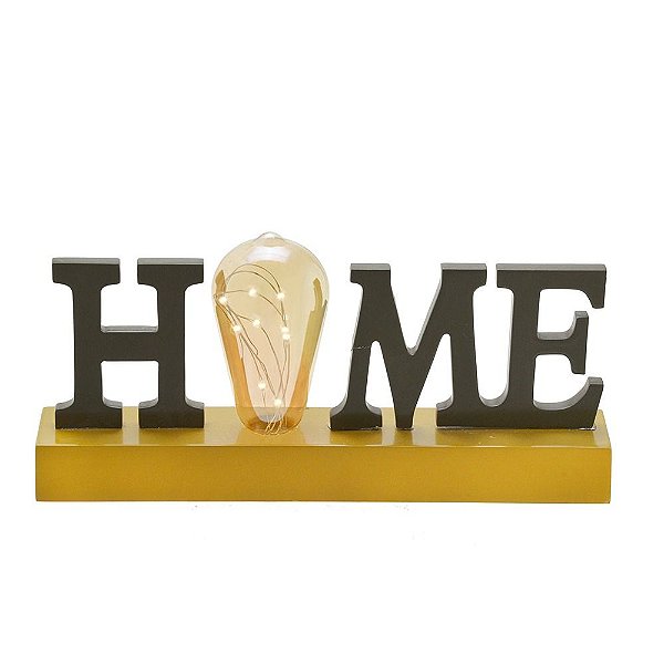 PEÇA DECORATIVA HOME COM LED