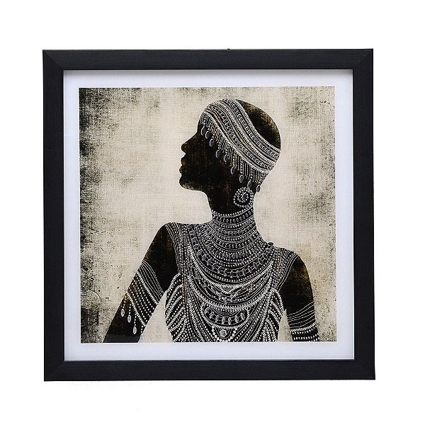QUADRO AFRICANA DECORATIVO