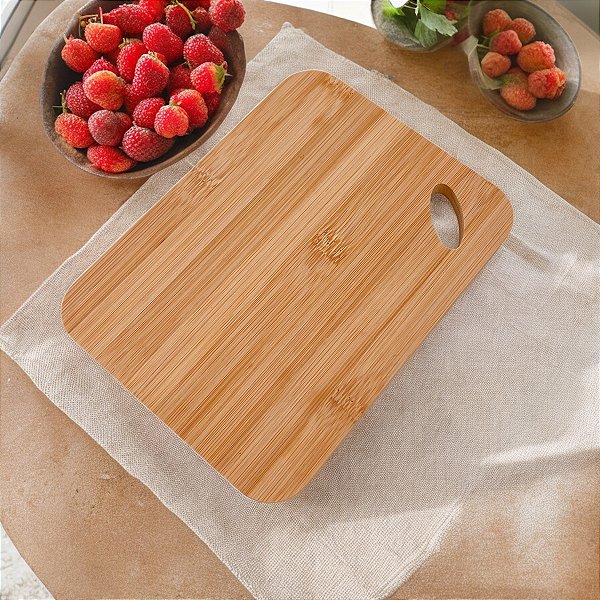 TÁBUA DE BAMBU NATURAL 20X15CM P