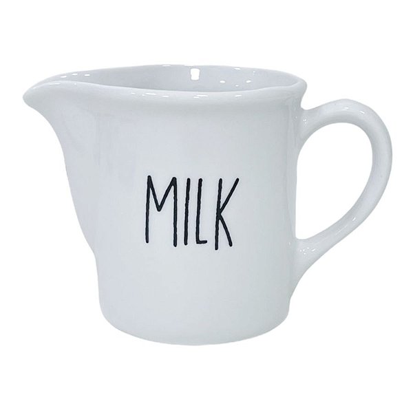 LEITEIRA DE PORCELANA BRANCA CORAÇÃO PRETO ALTA MILK 350 ML