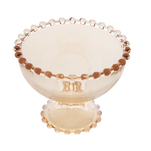 TAÇA CRISTAL PARA SOBREMESA PEARL ÂMBAR