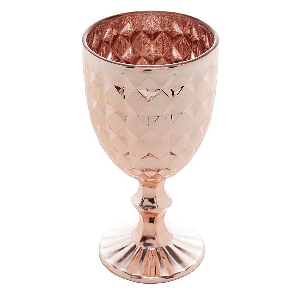 CONJUNTO 6 TAÇAS  PARA ÁGUA ROMAN ROSE