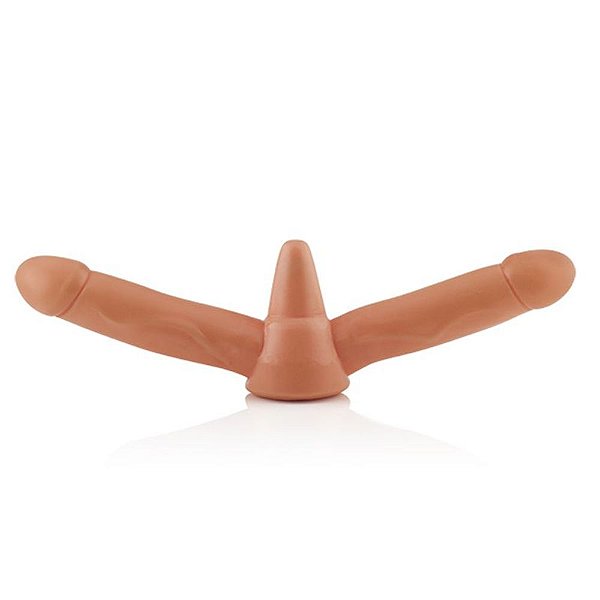 Prótese Havaiana Plug dupla com vibração - Recarregável