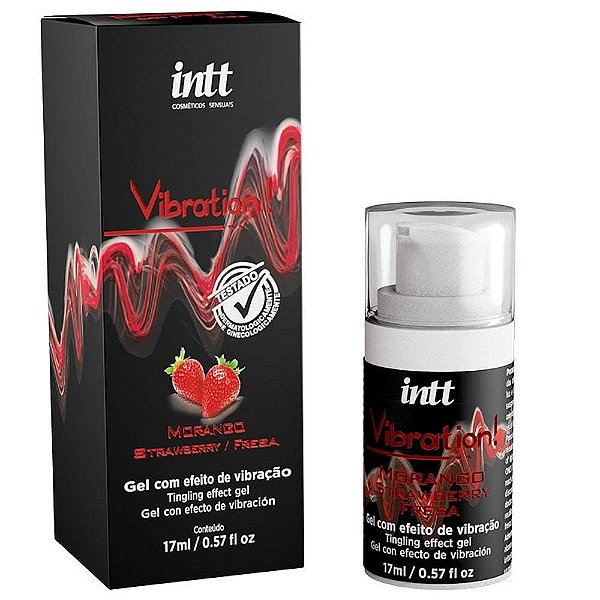 Vibration Gel Vibrante Sabor Morango 17ml.