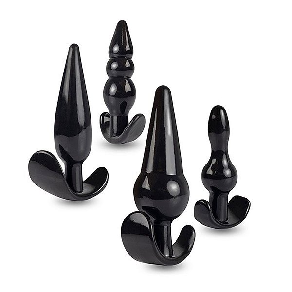 Kit 4 Butts Plugs em Silicone Macio