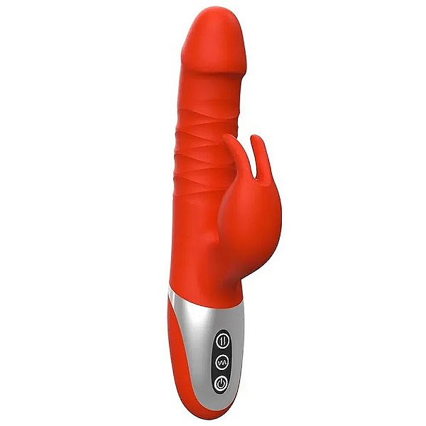 Fun Rabbit Vibrador recarregável com Estimulador vai e vem Luxury