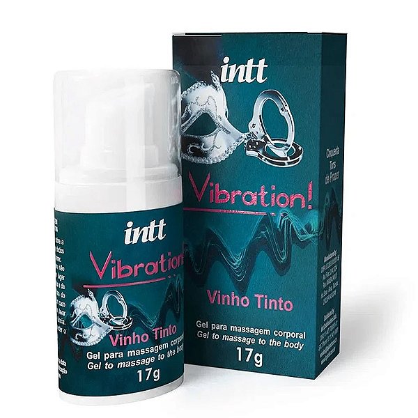 Vibration Gel Vibrante Cinquenta Tons Sabor Vinho Tinto 17ml.